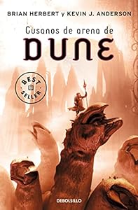 Dune Sandworms book cover in Spanish.