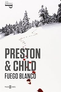 Fuego Blanco book cover by Preston & Child in snow.
