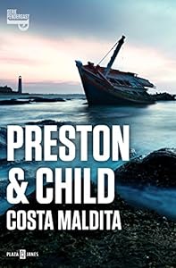 Preston & Child "Costa Maldita" book cover with shipwreck.