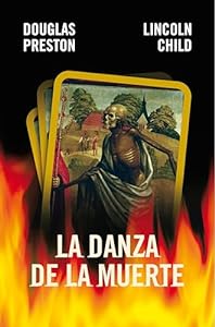 Book cover "La Danza de la Muerte" with flames.
