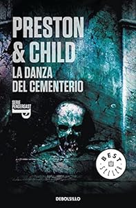 Book cover, "La Danza del Cementerio," skull imagery.