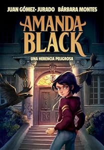 Amanda Black book cover, mysterious mansion entrance.