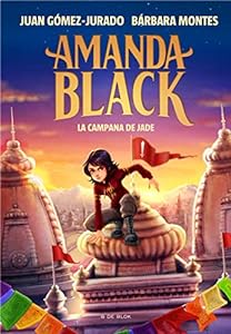 Amanda Black book cover with adventurous girl on temple.