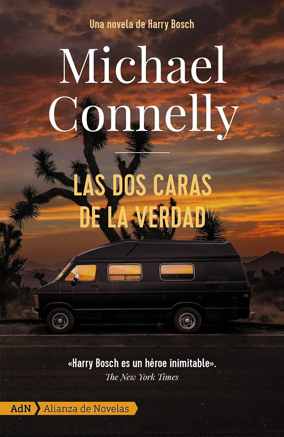 Michael Connelly novel 'Las dos caras de la verdad' cover.